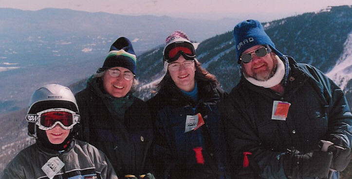 The Roscoes enjoying a day at the slopes